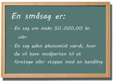 hvad er en småsag